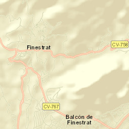 Finestrat Street Map