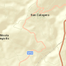 San Calogero Street Map