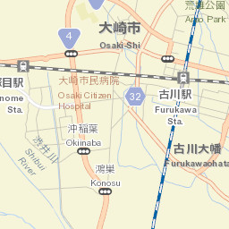 Furukawa Street Map