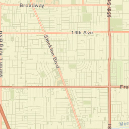 Fruitridge Pocket Street Map