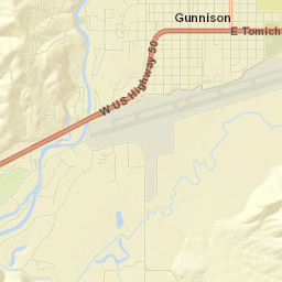 124-282 West Airport Road, Gunnison, CO Street Map