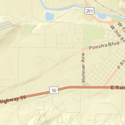 Salida Street Map