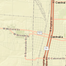 170-198 North Poplar Street, Centralia, IL Street Map