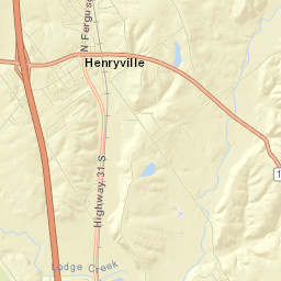Henryville Street Map