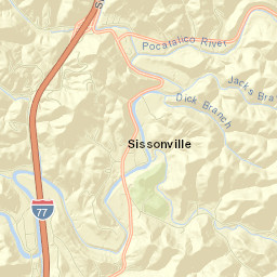 Sissonville Street Map