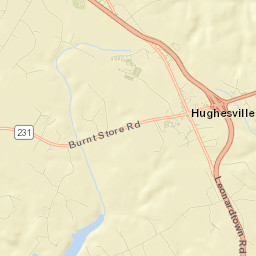 Hughesville Street Map