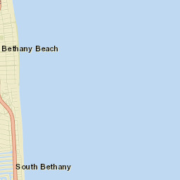 Bethany Beach Street Map