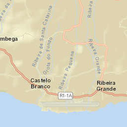 Ribeira Grande Street Map