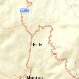 Mongiana Street Map