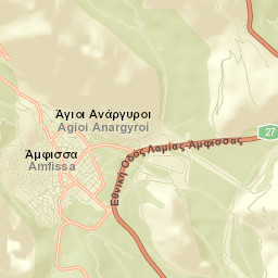 Ámfissa Street Map