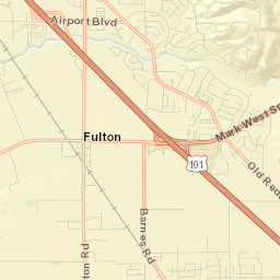 Larkfield-Wikiup Street Map