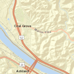 Coal Grove Street Map
