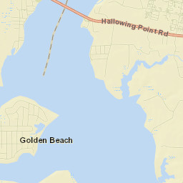 Golden Beach Street Map