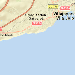 Villajoyosa Street Map