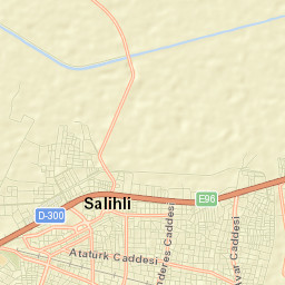 Salihli İlçesi Street Map
