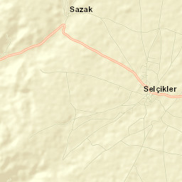 Selçikler Street Map