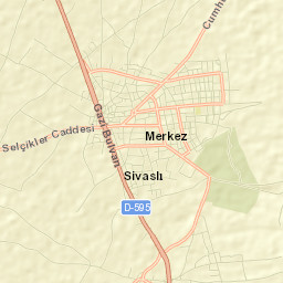 Sivaslı Street Map