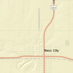 Ness City Street Map