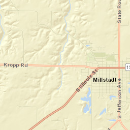 Millstadt Street Map