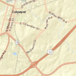 Culpeper Street Map