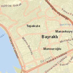 Bayraklı Street Map