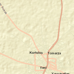 Tomarza Street Map