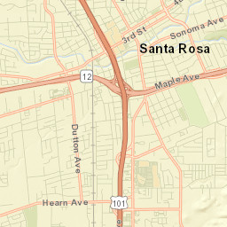 Santa Rosa Street Map