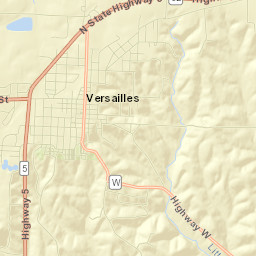 Versailles Street Map