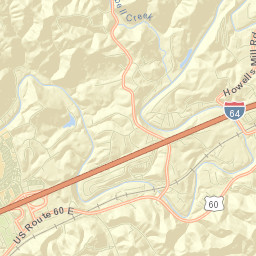 Cabell County Street Map