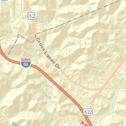 Cross Lanes Street Map