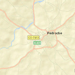 Pedroche Street Map