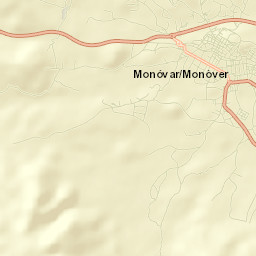 Monóvar Street Map