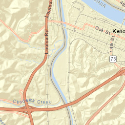 Kenova Street Map