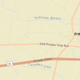 Pittsville Street Map