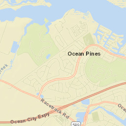 Ocean Pines Street Map