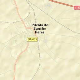 Puebla de Sancho Pérez Street Map