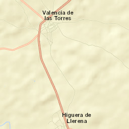Valencia de las Torres Street Map