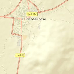 Pinoso Street Map