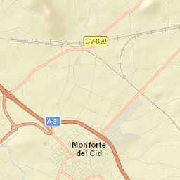 Monforte del Cid Street Map