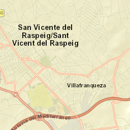 San Vicent del Raspeig Street Map