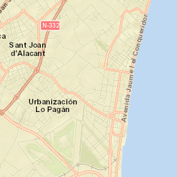 San Juan de Alicante Street Map