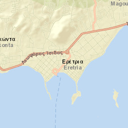 Erétria Street Map