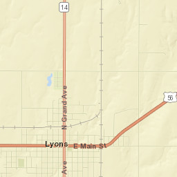 Lyons Street Map