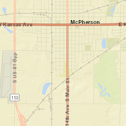201 North Walnut Street McPherson KS Street Map
