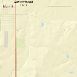 Cottonwood Falls Street Map