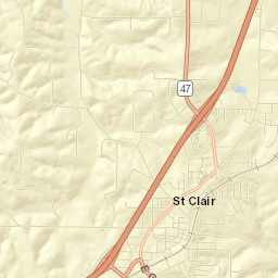 Saint Clair Street Map