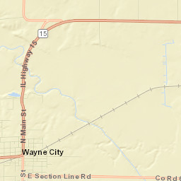 Wayne City Street Map