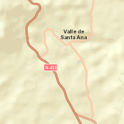 Valle de Santa Ana Street Map