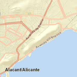 Alicante Street Map