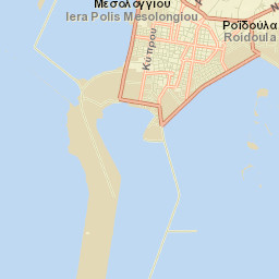 Mesolóngi Street Map